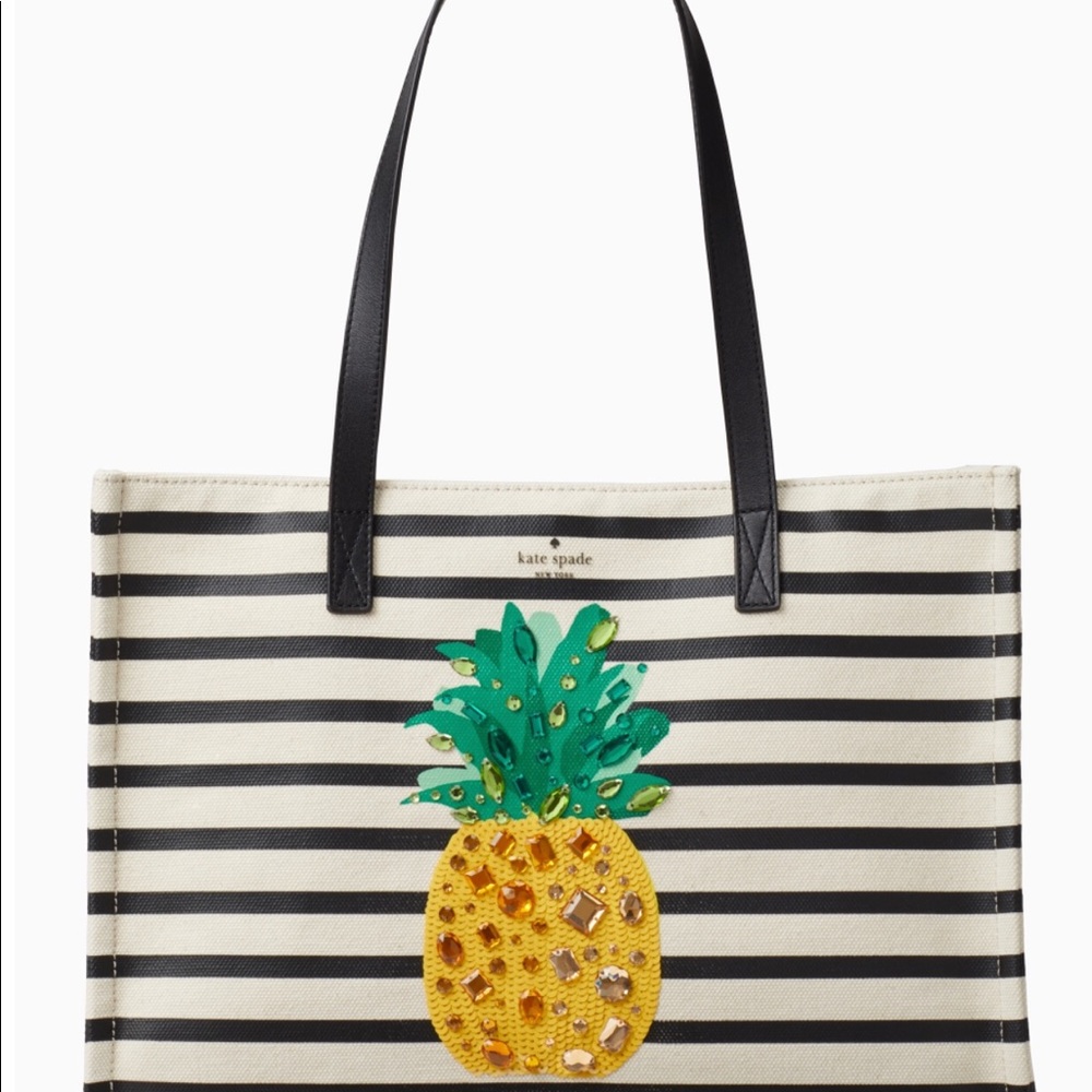 Kate♠️Spade 🍍By the pool canvas pineapple mega🍍 - Picture 2 of 4